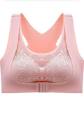Cross Front Buckle Pad Bra